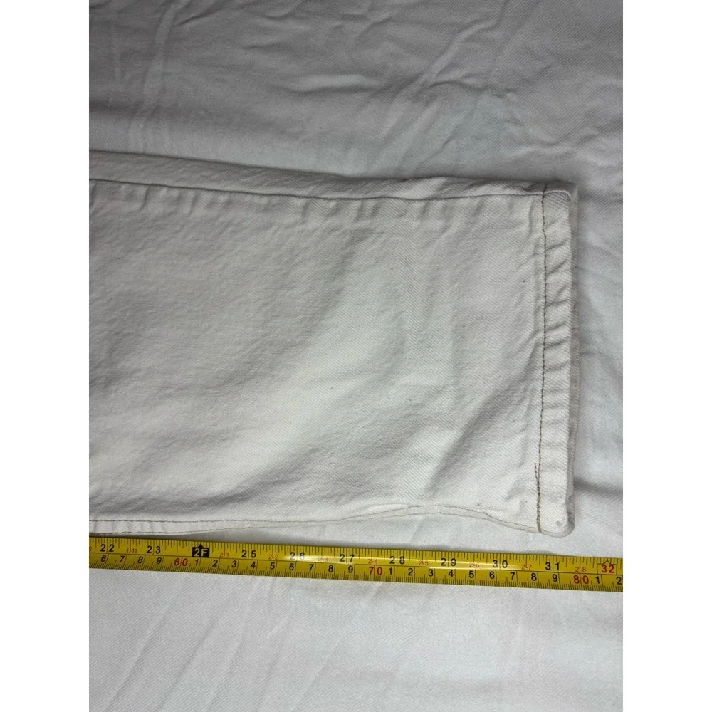 Vintage Levi's 550 Jeans Men's 34x32 White Orange Tab‎ Denim Made in USA 90s